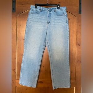 NWT LOFT The Straight High Rise Jeans Size 32/14